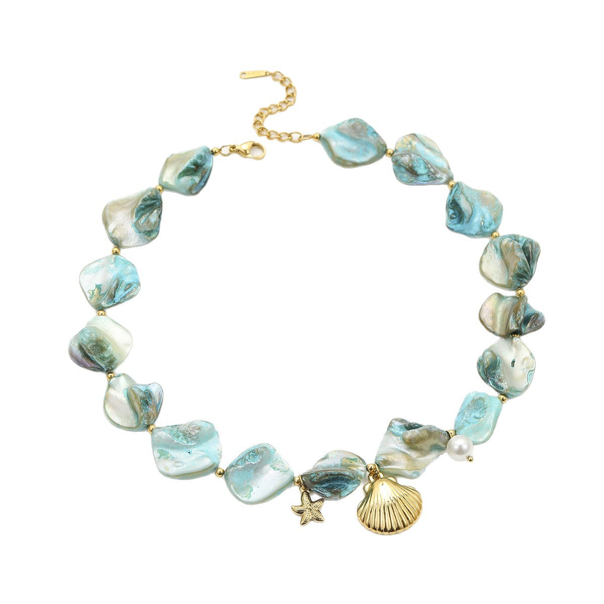 Wholesale Ocean Series Holiday Style Necklace Bracelet Earrings Summer Jewelry